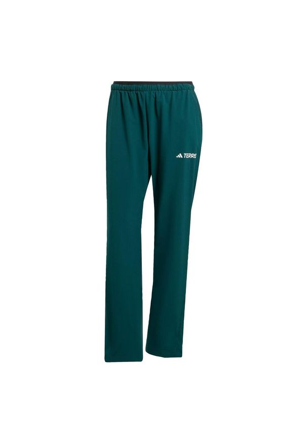 Adidas - Spodnie Terrex Multi Liteflex. Kolor: niebieski. Materiał: materiał. Sport: turystyka piesza