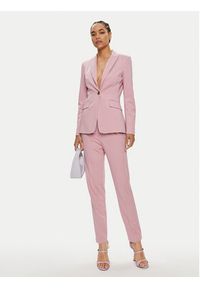 Pinko Spodnie materiałowe Bello 100155 A1L4 Różowy Regular Fit. Kolor: różowy. Materiał: syntetyk, wiskoza