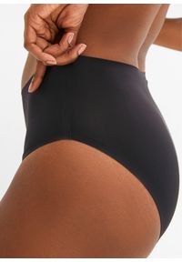 bonprix - Figi panty Feel Comfort bezszwowe (3 pary). Kolor: czarny. Materiał: materiał #3