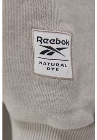Reebok Classic bluza bawełniana H46793 damska kolor szary gładka. Kolor: szary. Materiał: bawełna. Wzór: gładki #5