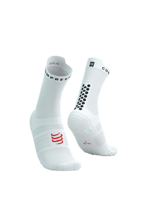 Skarpetki biegowe Compressport ProRacing Socks V4 Run High white/black. Materiał: materiał. Sport: bieganie