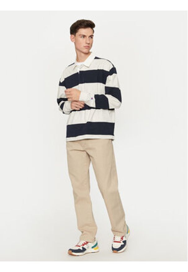 Champion Polo 220438 Szary Loose Fit. Typ kołnierza: polo. Kolor: szary. Materiał: bawełna