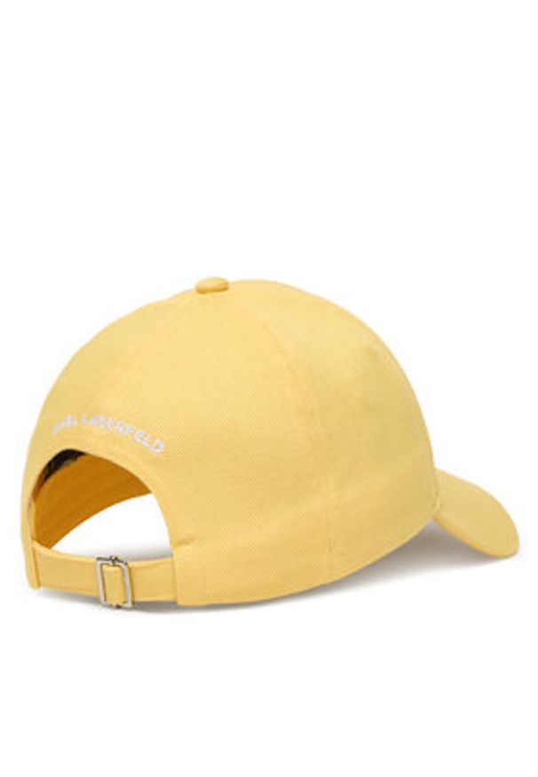 Karl Lagerfeld - KARL LAGERFELD Czapka z daszkiem A1W33071 Beżowy jasny. Kolor: beżowy. Materiał: bawełna