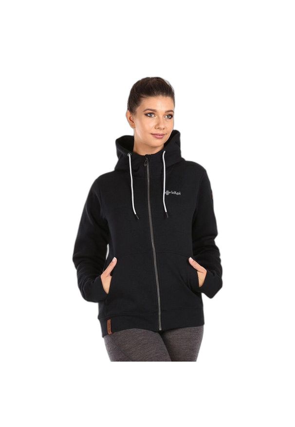 Bluza damska Kilpi Rajana. Kolor: czarny. Materiał: bawełna, materiał