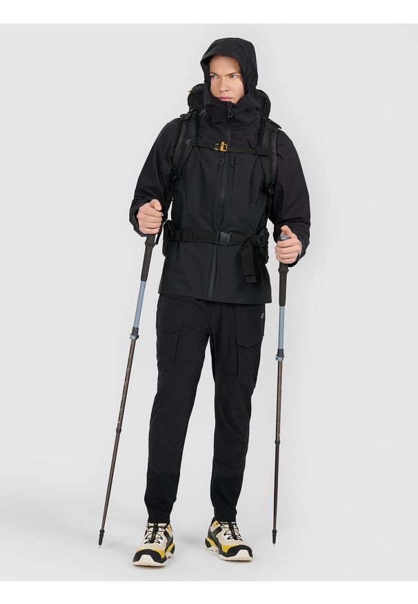 4f - 4F Kurtka trekkingowa membrana 10000 męska - czarna XL. Kolor: czarny. Technologia: Primaloft. Sport: wspinaczka, turystyka piesza