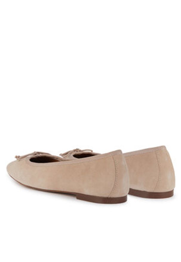 Geox Baleriny D Marsilea D45W6A 02111 C8156 Beżowy. Kolor: beżowy. Materiał: skóra, zamsz