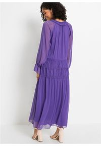 Długa sukienka bonprix fioletowy. Kolor: fioletowy. Długość: maxi #7