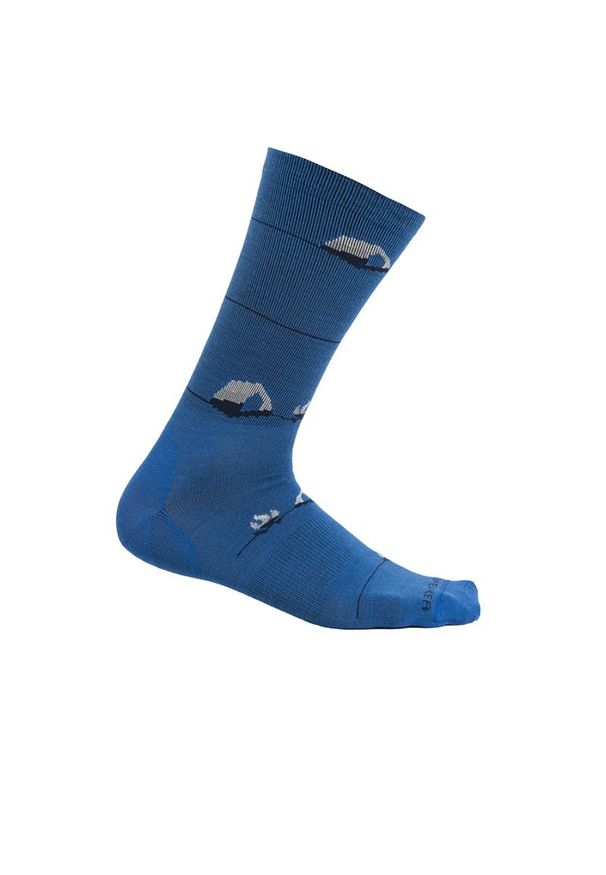 Skarpety Icebreaker Merino Lifestyle Ultralight Crew Socks Backcountry Camp 1053056591 - niebieskie. Kolor: niebieski. Materiał: tkanina, elastan, wełna, poliamid
