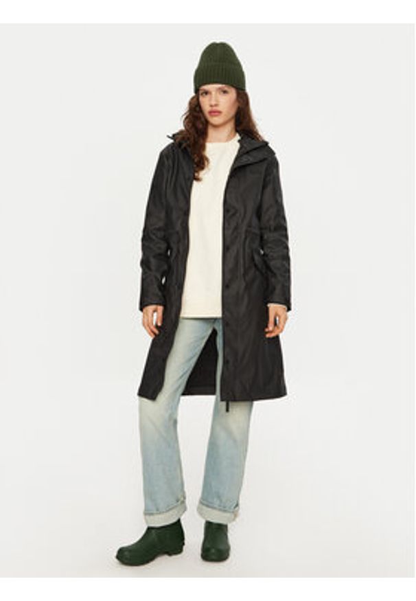 Hunter Kurtka przeciwdeszczowa Alise HARW0050242 Czarny Regular Fit. Kolor: czarny. Materiał: syntetyk