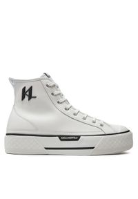 Karl Lagerfeld - KARL LAGERFELD Trampki KL50450 Biały. Kolor: biały. Materiał: skóra