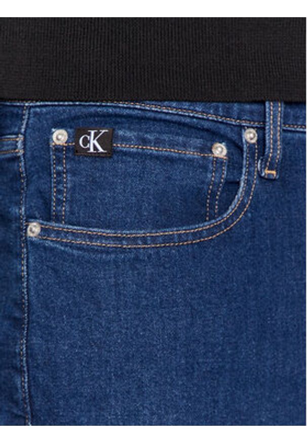 Calvin Klein Jeans Jeansy J30J325888 Granatowy Tapered Fit. Kolor: niebieski