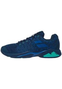 Buty tenisowe męskie Babolat Propulse Blast AC dark blue/viridian green 43. Kolor: niebieski. Sport: tenis