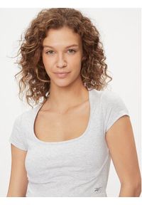 Reebok T-Shirt Essentials IL4646 Szary Regular Fit. Kolor: szary. Materiał: bawełna
