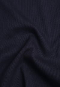 Born2be - Granatowy Bawełniany T-shirt w Prążki o Dopasowanym Kroju z Marszczeniem Cherita. Okazja: na co dzień. Kolor: niebieski. Materiał: bawełna. Wzór: prążki. Styl: casual, sportowy #7