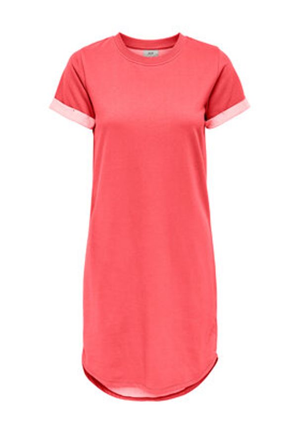 JDY Sukienka codzienna Ivy 15174793 Koralowy Regular Fit. Okazja: na co dzień. Kolor: pomarańczowy. Materiał: syntetyk. Typ sukienki: proste. Styl: casual
