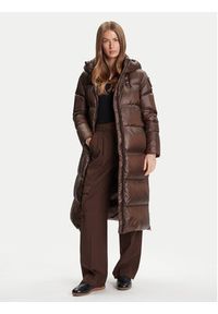 Blauer Płaszcz zimowy 25WBLDK03161 Brązowy Regular Fit. Kolor: brązowy. Materiał: syntetyk. Sezon: zima #3