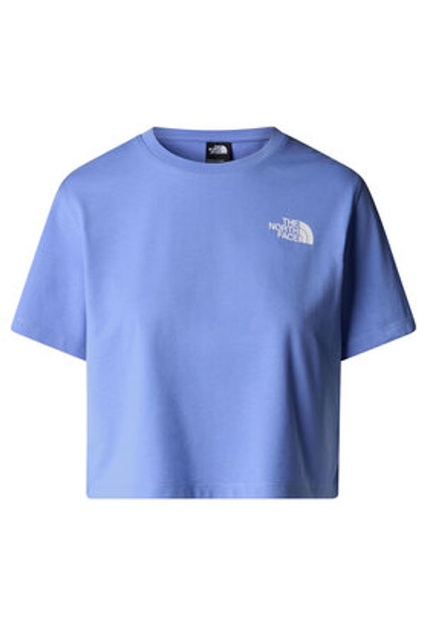 The North Face T-Shirt Simple Dome NF0A87U4 Niebieski Loose Fit. Kolor: niebieski. Materiał: bawełna, syntetyk
