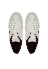 TOMMY HILFIGER - Tommy Hilfiger Sneakersy Heritage Sneaker Perf FW0FW08380 Biały. Kolor: biały. Materiał: zamsz, skóra #5