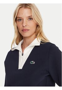 Lacoste Bluza SF8634 Granatowy Regular Fit. Kolor: niebieski. Materiał: syntetyk, bawełna #5