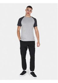 Brave Soul T-Shirt MTS-149BAPTISTJ Szary Straight Fit. Kolor: szary. Materiał: bawełna #3