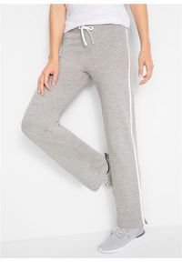 bonprix - Spodnie dresowe z grubej bawełny (2 pary). Kolor: czarny. Materiał: bawełna, dresówka. Styl: sportowy #1