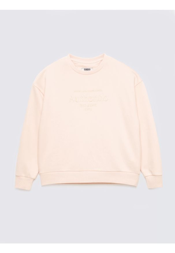 Big-Star - Bluza damska z haftem różowa Ellsa 600. Okazja: na co dzień. Kolor: różowy. Materiał: dzianina, dresówka, jeans. Wzór: haft. Styl: klasyczny, casual