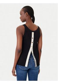 Elisabetta Franchi Sweter TK-72S-61E2-V250 Czarny Regular Fit. Kolor: czarny. Materiał: wiskoza #5