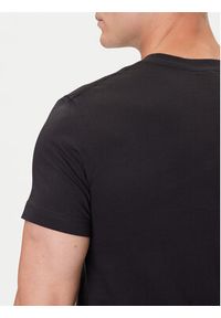 Versace Jeans Couture T-Shirt 79GAHE02 CJ00E Czarny Regular Fit. Kolor: czarny. Materiał: bawełna