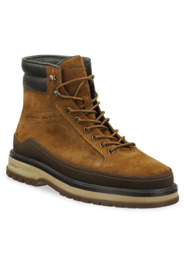 GANT - Gant Trapery Clafton 29643742 Brązowy. Kolor: brązowy. Materiał: zamsz, skóra