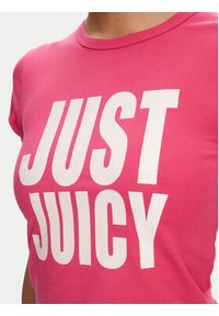 Juicy Couture T-Shirt Just Juicy JCGCT125040 Różowy Slim Fit. Kolor: różowy. Materiał: bawełna #4