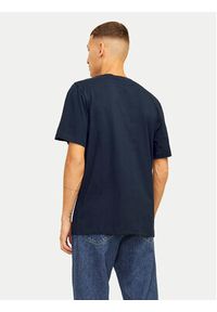 Jack & Jones - Jack&Jones T-Shirt Alvis 12256803 Granatowy Standard Fit. Kolor: niebieski. Materiał: bawełna #6