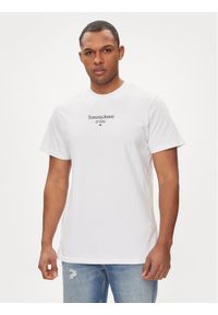 Tommy Jeans T-Shirt 85 Entry DM0DM18569 Biały Regular Fit. Kolor: biały. Materiał: bawełna