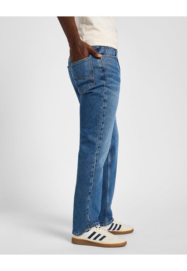 Lee - LEE MĘSKIE SPODNIE JEANSOWE BROOKLYN STRAIGHT GROUNDWATER 112355826 L452008583