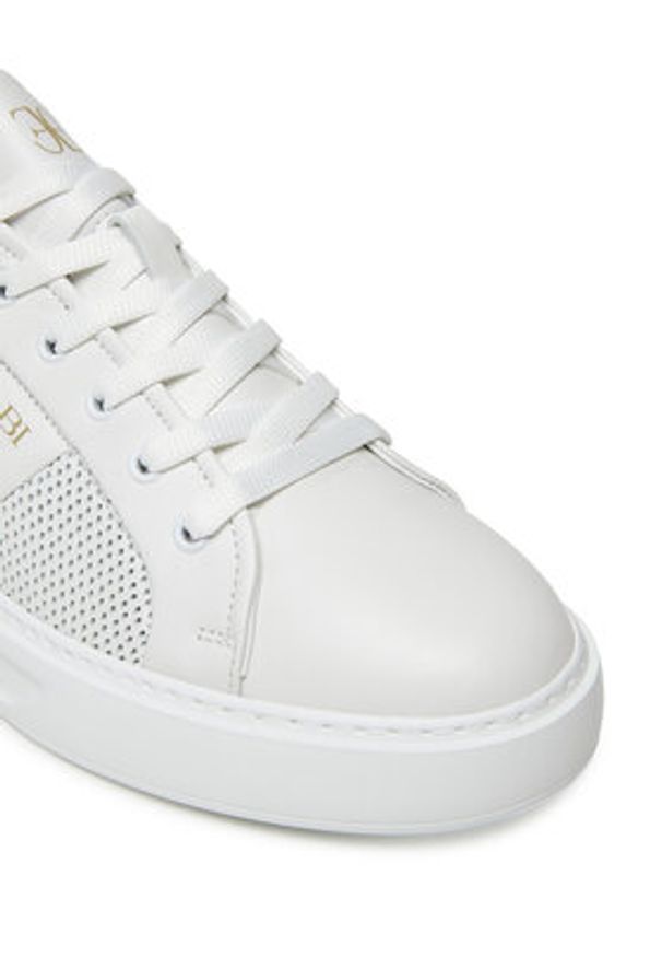 Fabi Sneakersy FU0459 Biały. Kolor: biały. Materiał: skóra