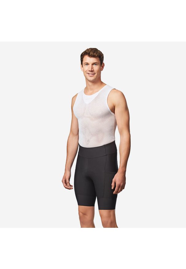 VAN RYSEL - Spodenki rowerowe szosowe męskie Van Rysel Endurance. Kolor: czarny. Sport: kolarstwo