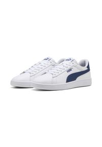 Puma - Sneakersy Smash 3.0 L PUMA White Persian Blue. Kolor: niebieski, wielokolorowy, biały. Sport: turystyka piesza, tenis