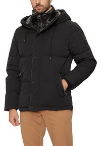 Guess - GUESS Czarna męska kurtka High Collar, Rozmiar L. Kolor: czarny #3