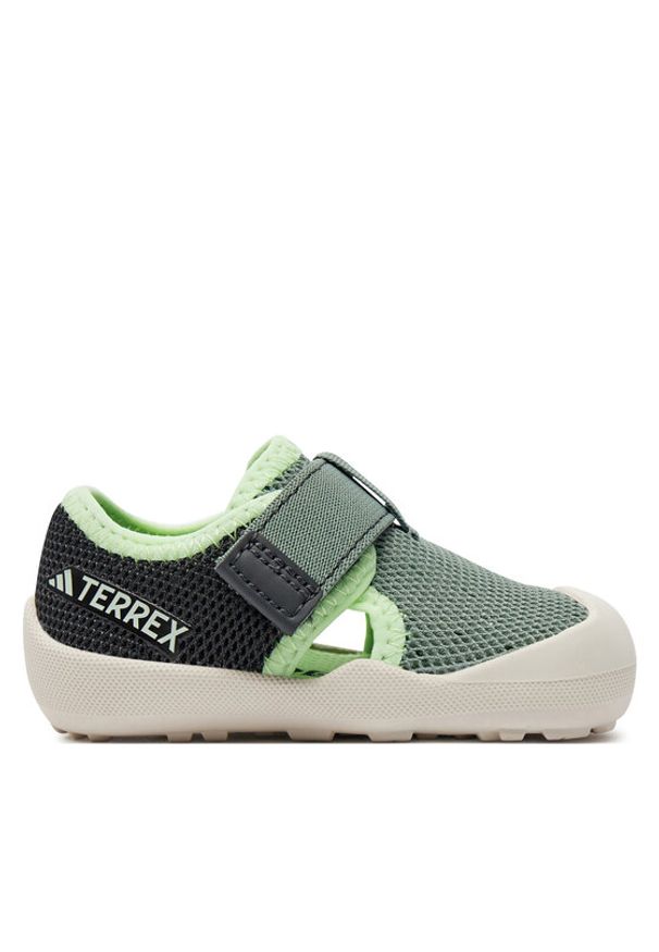 Adidas - adidas Sandały Terrex Captain Toey Infant Kids IF3109 Zielony. Kolor: zielony. Materiał: materiał, mesh