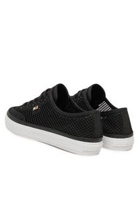 TOMMY HILFIGER - Tommy Hilfiger Sneakersy Th Open Mesh Vulc Sneaker FW0FW08684 Czarny. Kolor: czarny. Materiał: materiał #6