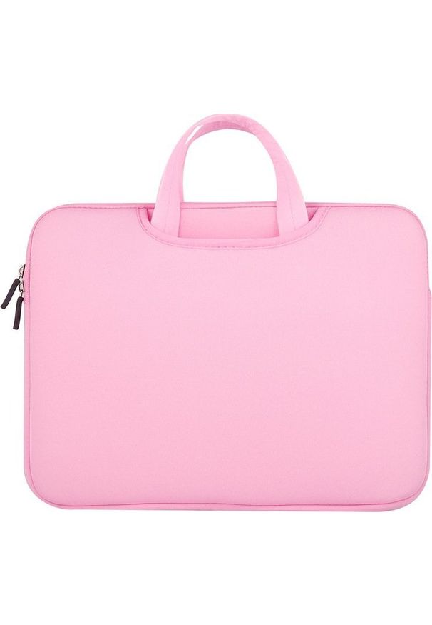 Torba Hurtel Uniwersalne etui torba na laptopa 15,6'' tablet organizer na komputer różowy. Kolor: różowy