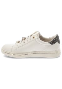 Sneakersy damskie Marco Tozzi, wykonane z wysokiej jakości materiałów klasyczny sznurowany fason wzbogacono o praktyczny zamek błyskawiczny, białe, 2. Okazja: na co dzień. Zapięcie: sznurówki. Kolor: biały. Materiał: materiał. Szerokość cholewki: normalna. Styl: klasyczny #5