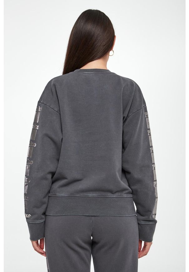 Pinko - Bluza damska crewneck z logo Mindelo PINKO