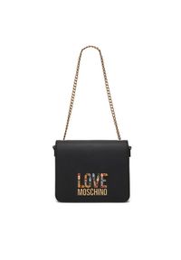 Love Moschino - LOVE MOSCHINO Torebka JC4334PP0IKJ0000 Czarny. Kolor: czarny. Materiał: skórzane