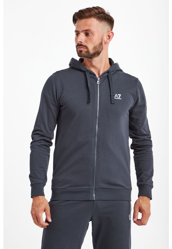 EA7 Emporio Armani - Bluza EA7 EMPORIO ARMANI. Typ kołnierza: kaptur. Materiał: bawełna. Wzór: nadruk. Styl: sportowy