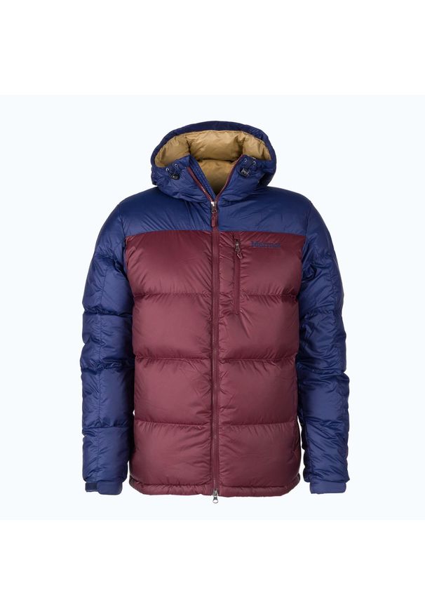 Kurtka puchowa męska Marmot Guides Down Hoody. Kolor: czerwony, wielokolorowy, niebieski. Materiał: puch