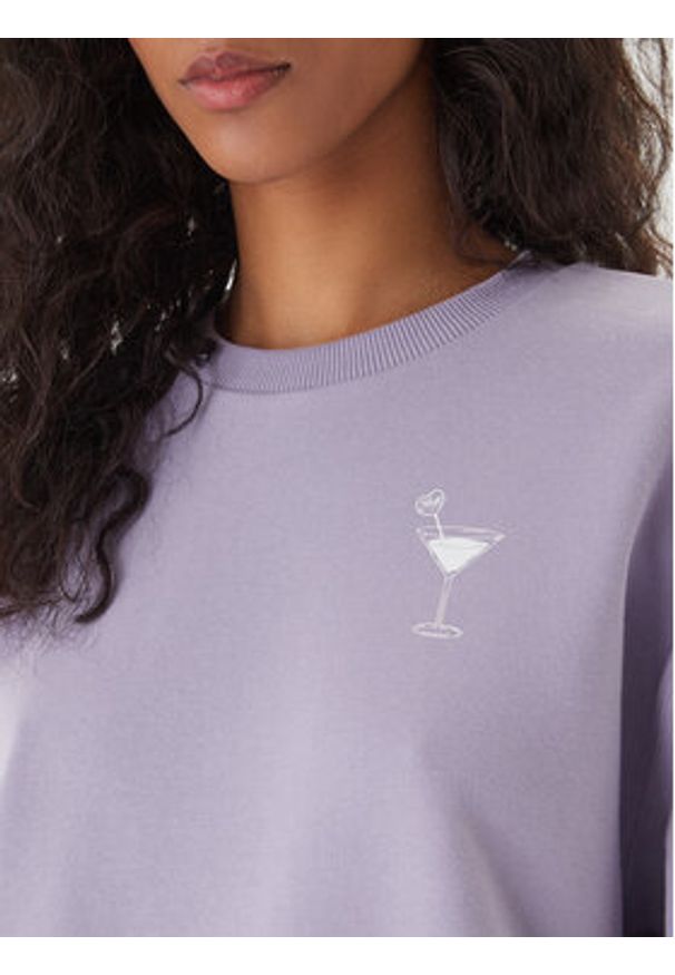 Hugo - HUGO Bluza Classic 50560782 Fioletowy Relaxed Fit. Kolor: fioletowy. Materiał: bawełna