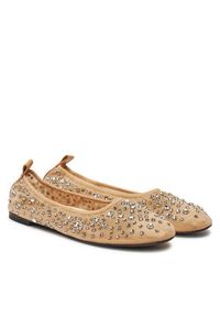 Tory Burch Baleriny 162066 Beżowy. Kolor: beżowy. Materiał: materiał #2