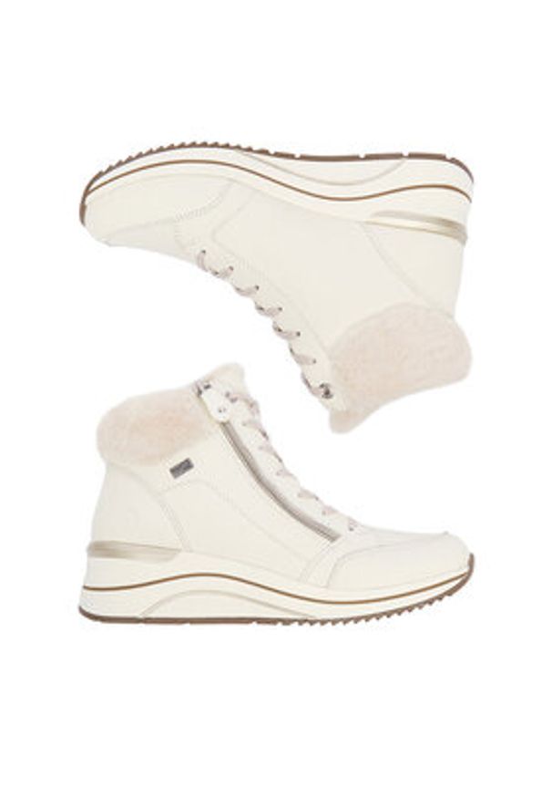 Remonte Trzewiki CEO-D0T77-80 Écru. Materiał: skóra