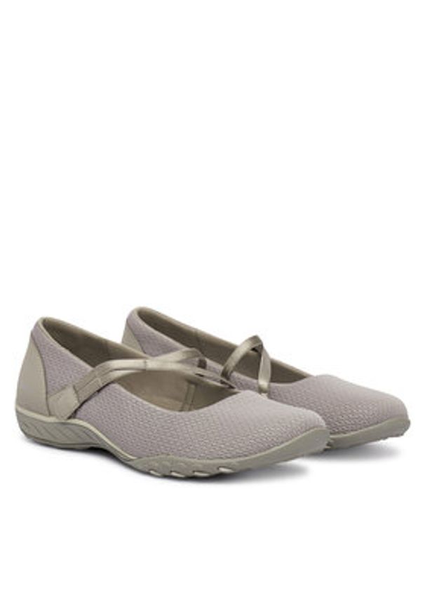 skechers - Skechers Baleriny 100771/TPE Szary. Kolor: szary. Materiał: materiał