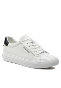 Calvin Klein Sneakersy Vulcanized Lace Up Lth HW0HW02037 Biały. Kolor: biały. Materiał: skóra #6